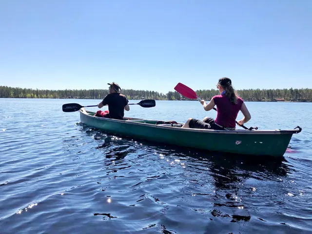 Kanottur på sjön